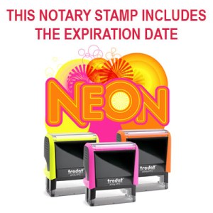Rectangular Self-Inking Notary Stamp