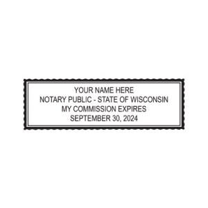 Heavy Duty Rectangular Self-Inking Notary Stamp